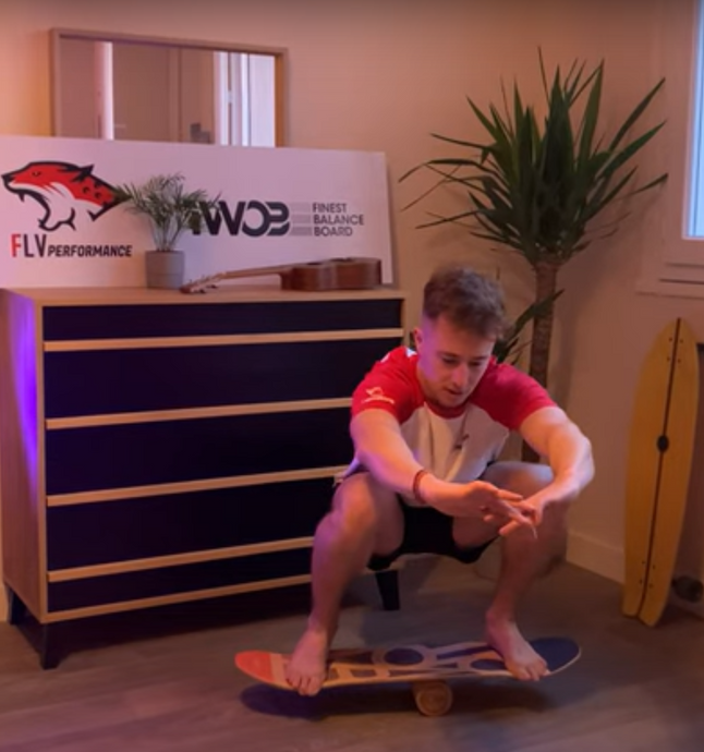 Tuto N°6 TWOB-SPORT by FLV: "Essayez-vous aux squats avec votre Balance Board"